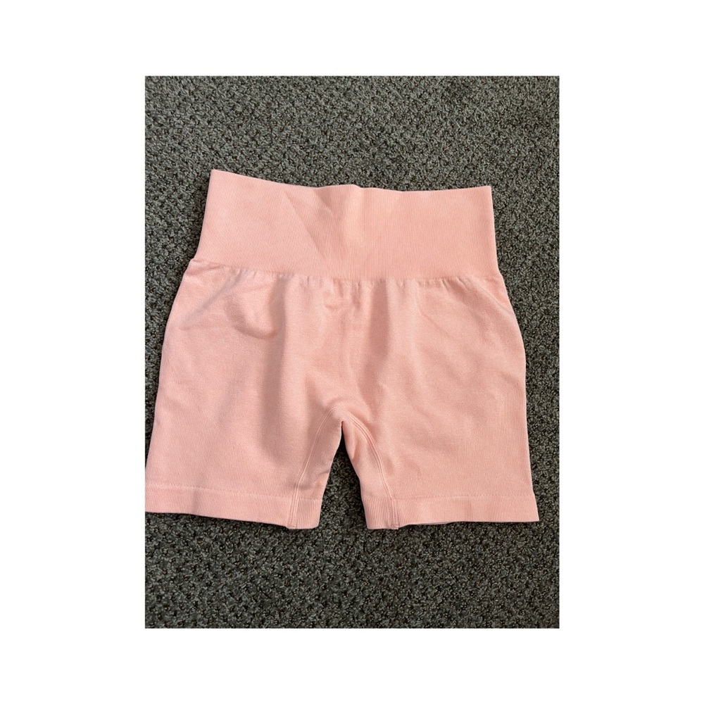 Peach biker shorts from Amazon